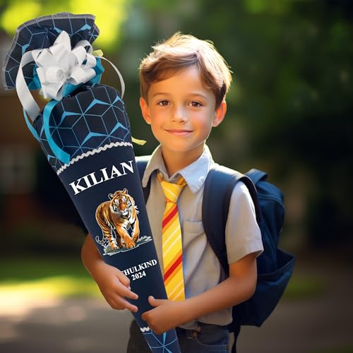 Generisch Schultüte 70 cm passend zum Schulranzen Step Shine Tiger Night Kimba für Jungen zum Schulanfang Generisch Schultüte 70 cm passend zum Schulranzen Step Shine Tiger Night Kimba für Jungen zum Schulanfang von Generisch