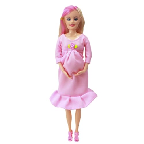 Generisch Schwangere Puppe enthalten Mommy Dolls, 11,5Zolls Plastik Schwangeres Mutterspielzeug mit Babypuppen kreativ mit einem Baby in ihrem Bauch für Kindergeschenk, (30X5X5 cm) von Generisch