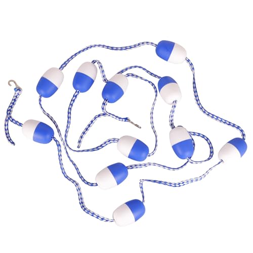 Generisch Schwimmbad-Sicherheitsseil, Schwimmbahn-Trennwand, 550cm Schwimmleine - Schwimmbad-Sicherheitstrennseil mit Bojenleine, Weiß Blau Bojes, Edelstahlhaken, Innen und Außenpoolausrüstung Generisch Schwimmbad-Sicherheitsseil, Schwimmbahn-Trennwand, 550cm Schwimmleine - Schwimmbad-Sicherheitstrennseil mit Bojenleine, Weiß Blau Bojes, Edelstahlhaken, Innen und Außenpoolausrüstung von Generisch