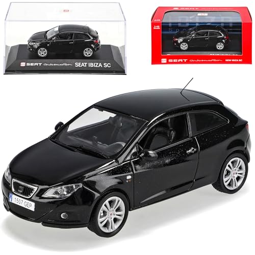 Generisch Seat Ibiza Sc Ab 2008 Schwarz 3 TÜrer 6j 1/43 Modell Auto Modellauto Generisch Seat Ibiza Sc Ab 2008 Schwarz 3 TÜrer 6j 1/43 Modell Auto Modellauto von Generisch