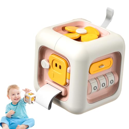 Generisch Sensorischer Busy Cube, Busy Cube Spielzeug | Fleißiger 6-in-1--Würfel für Kleinkinder mit Sound,Verbessern Sie das logische Denken im Vorschulalter. Würfelspielzeug für Flugzeuge, von Generisch