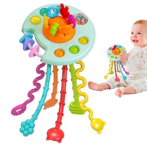 Generisch Sensorisches Montessori-Spielzeug für Kleinkinder, Sensorisches Montessori-Spielzeug für Kleinkinder, Tragbares, wiederverwendbares Lernspielzeug für motorische Fähigkeiten, Zahnungshilfe von Generisch