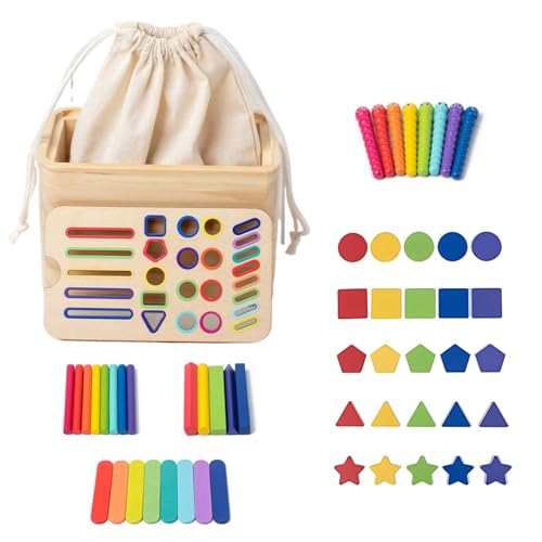 Generisch Shape Sorting Toy, Educational Toddler Learning Game, Developmental Sensory Playset, Interactive Fishing Activity for Nursery, Playroom, Kindergarten, and Daycare von Generisch