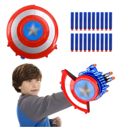 Generisch Shield Launcher, Captain Schild, Captain Shield Launcher, Schild Weiche Launcher Spielzeug, Captain Shield Soft Bullet Launcher, Shield Launcher für Kinder Generisch Shield Launcher, Captain Schild, Captain Shield Launcher, Schild Weiche Launcher Spielzeug, Captain Shield Soft Bullet Launcher, Shield Launcher für Kinder von Generisch