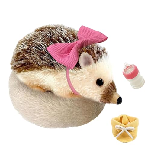 Generisch Silicone Hedgehog, Soft Hedgepig Toy, Silicone Animal Model, 2.76x5.12 inches Cute Indoor Home Decorations for Living Room, Bedroom, Study, and Kids' Room Decor von Generisch