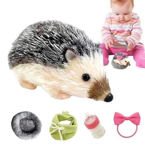 Generisch Silikontier, Silikon Igel,Weiche Igelpuppe - Silikon Funny Animal Model, Simulations -Hedgepig -Sammlerstücke für Zuhause, Studio, Schule von Generisch