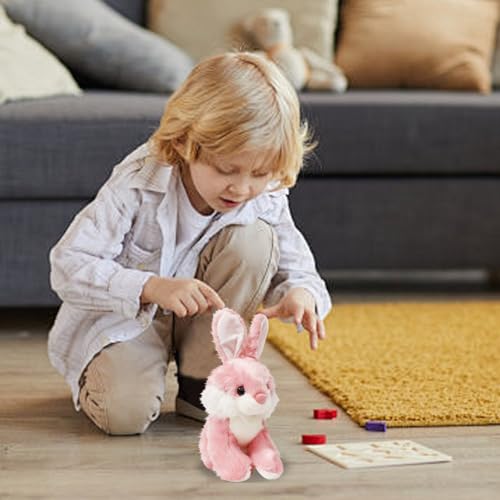Generisch Simulationskaninchenspielzeug, weiße Kaninchenpuppen, Puppen, Puppen, Geburtstagspuppen, süße Puppen. Plüschpuppen (A, 30cm) von Generisch