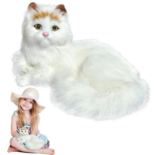 Generisch Simulierte Katze | Looks Katzen, die echt Aussehen, und entzückend handgefertigtes Katzenspielzeug für die Heimdekoration, Fotografie -Accessoires Generisch Simulierte Katze | Looks Katzen, die echt Aussehen, und entzückend handgefertigtes Katzenspielzeug für die Heimdekoration, Fotografie -Accessoires von Generisch