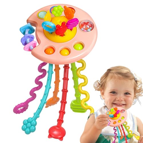 Generisch Sinnesspielzeug für Kleinkinder,Sensorisches Montessori-Spielzeug für Kleinkinder - Tragbares, wiederverwendbares Lernspielzeug für motorische Fähigkeiten, Zahnungshilfe für Jungen und von Generisch