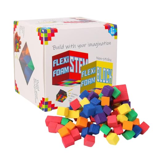 Generisch Soft Foam Blocks, Stacking Bricks for Sensory Play, Construction Preschool Cubes, Lightweight Bricks, Sturdy Educational Toys for Home, School, Daycare, Kindergarten Generisch Soft Foam Blocks, Stacking Bricks for Sensory Play, Construction Preschool Cubes, Lightweight Bricks, Sturdy Educational Toys for Home, School, Daycare, Kindergarten von Generisch