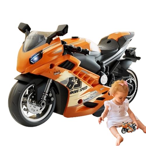 Generisch Sound und leichte Motorrad-, und Lichtspielzeug -Figuren -Kit | Freundliches Motorrad mit Pullback -Motor für, Mädchen, Kinder, Erwachsene Generisch Sound und leichte Motorrad-, und Lichtspielzeug -Figuren -Kit | Freundliches Motorrad mit Pullback -Motor für, Mädchen, Kinder, Erwachsene von Generisch