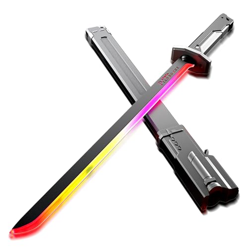 Generisch Sparkblade Sword with Sparks,Light Sword,Great Sword,Prop Weapon for Cosplay,Costume Accessory,Roleplay - Halloweens,Collectible Cosplay Katana Sword Prop for Display (Gray) von Generisch