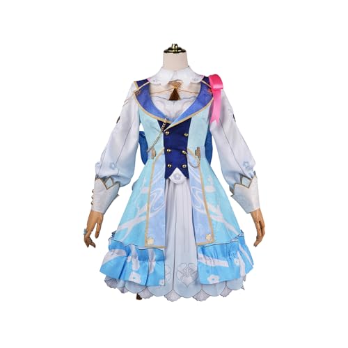 Generisch Spiel Ayaka Kamisato Cosplay-Kostüm, Süßes Prinzessinnenkleid, Halloween-Anzug,Set-3XL von Generisch