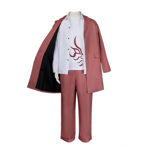 Generisch Spiel Kaito Momota Cosplay-Kostüm Für Erwachsene, Rosa Uniform, Halloween-Party-Anzug,Set-S von Generisch