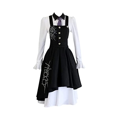 Generisch Spiel Tojo Kirumi Cosplay Kostüm Dienstmädchen Kleid Langer Rock Kleidung Outfit Halloween,Black-3XL von Generisch