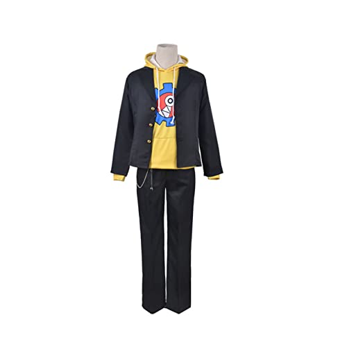 Generisch Spielfigur Reki Cosplay Kostüm Uniform Mantel Hoodie Hose Komplettset,3XL-Set von Generisch