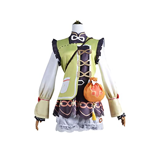 Generisch Spielfiguren Yaoyao Cosplay Kostüm Uniform Kleid Halloween Outfit,Green-3XL von Generisch