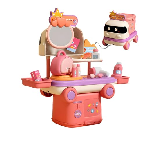 Spielhaus-Spielzeug,Spielhaus-Rollenspielspielzeug, Pädagogisches Spielhausmodell, Umwandelbares Küchenspielset, Rollenspielküchenset, multifunktionales Rollenspielspielzeug für und Mädchen von Generisch