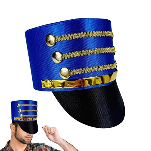 Generisch Spielzeug-Soldatenhut, Majorette Hut Cosplay-Hut, leicht, langlebig, Soldatenband Major Hut für Erwachsene & Jugendliche, Cosplay Zubehör für Paraden Generisch Spielzeug-Soldatenhut, Majorette Hut Cosplay-Hut, leicht, langlebig, Soldatenband Major Hut für Erwachsene & Jugendliche, Cosplay Zubehör für Paraden von Generisch