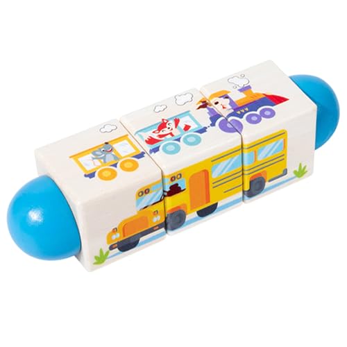 Generisch Spielzeugbausteine ​​für, Bauspielzeug für | Holzbaustein rotierendes Puzzlespiel - Lustiges Vorschulklassenzimmer Bildungsspielzeug für Kindermädchen Kinder Kinder von Generisch