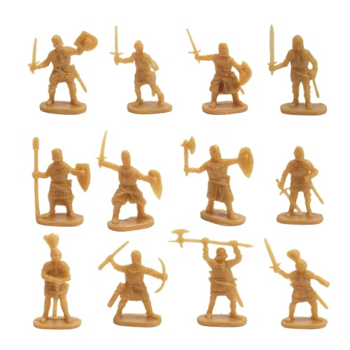 Generisch Spielzeugsoldaten Männer - Alte Model -Statuen für & Mädchen | Langlebige einfallsreiche Spielset | 100pcs Miniatursoldaten -Zahlen für Brettspiele, Bildungsprojekte, Kuchen -, Partydekor von Generisch