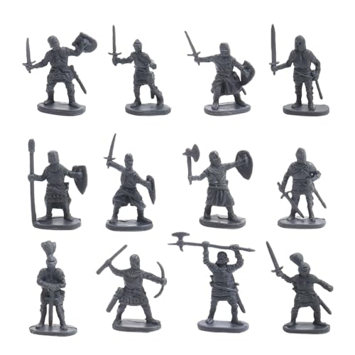 Generisch Spielzeugsoldaten Männer - Alte Model -Statuen für & Mädchen | Langlebige einfallsreiche Spielset | 100pcs Miniatursoldaten -Zahlen für Brettspiele, Bildungsprojekte, Kuchen -, Partydekor von Generisch