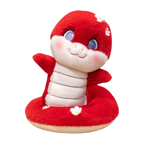 Generisch Spring Festival Plush Snake, Stuffed Cuddly Viper Doll, Year of The Snake, 9.84 Inches Huggable Animal Throw Pillow, Sofa Couch Decor, for Adults and Children Generisch Spring Festival Plush Snake, Stuffed Cuddly Viper Doll, Year of The Snake, 9.84 Inches Huggable Animal Throw Pillow, Sofa Couch Decor, for Adults and Children von Generisch