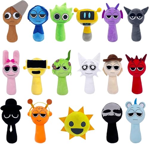 Generisch Sprunki Incredibox Kuscheltier Plüschspielzeug Stofftiere, 7.8-Inch Cute Plushies, Kuschelig, Robust & Umweltfreundlich für Kinder und Spielefans, Incrediboxes Stofftier (Stil 23) von Generisch
