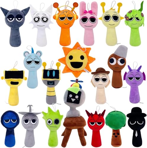 Generisch Sprunki Incredibox Kuscheltier Plüschspielzeug Stofftiere, 7.8-Inch Cute Plushies, Kuschelig, Robust & Umweltfreundlich für Kinder und Spielefans, Incrediboxes Stofftier (Stil 24) von Generisch