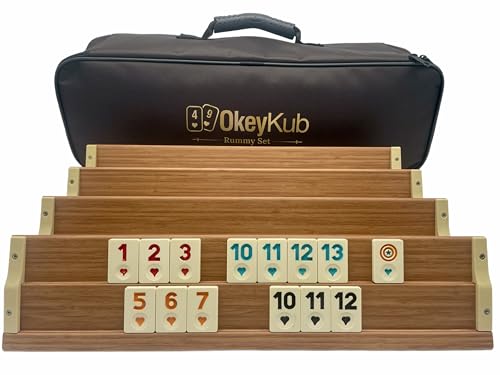 Generisch OkeyKub-Rummy, Rommé, Okey Set aus Holz mit Stabiler Tragetasche Generisch OkeyKub-Rummy, Rommé, Okey Set aus Holz mit Stabiler Tragetasche von Generisch