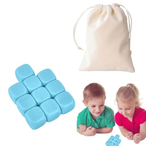 Generisch Steinfangspiel, Steinspielset für Kinder, Fangsteinspielzeug, 10x tragbare Bausteine, Feinmotorikspielzeug für, Mädchen von Generisch