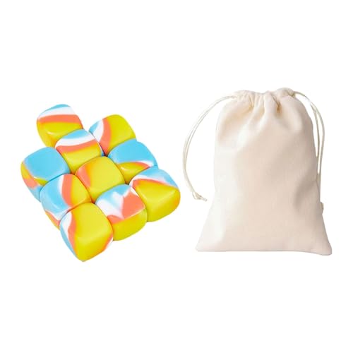 Generisch Steinkiesel-Set, Spielzeug zum Training der Hand-Auge-Koordination | Bunte Blöcke, Stapelspielzeug,10x tragbare Bausteine, Feinmotorikspielzeug für, Mädchen Generisch Steinkiesel-Set, Spielzeug zum Training der Hand-Auge-Koordination | Bunte Blöcke, Stapelspielzeug,10x tragbare Bausteine, Feinmotorikspielzeug für, Mädchen von Generisch