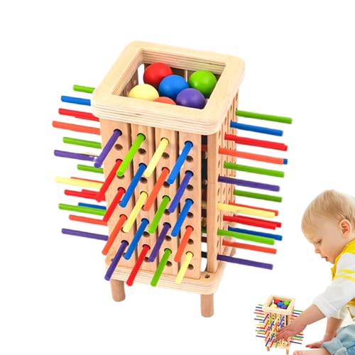 Generisch Stick Tower-Spiel, Stick Pull-Spiel, Ballturm-Stick-Pickup-Spiel - Bunte Stick-Mathe-Lernspielzeug-Würfelspiele, lustige Lernspiele für Kinder, und Mädchen ab 3 Jahren von Generisch
