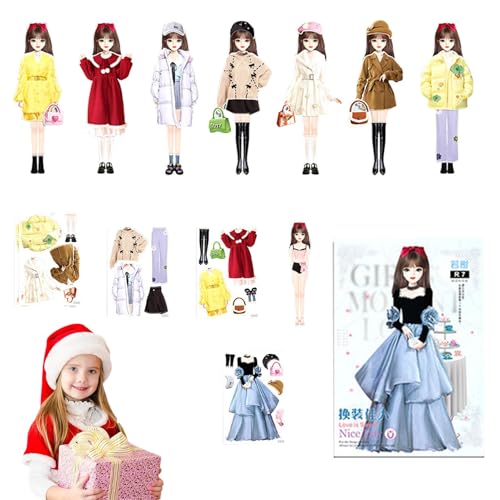 Generisch Sticker Activity Book Princess - Magnetic Princess Dress up Paper Doll Book, Princess Dress up Sticker Book, Princess Magnet Stickers Book, Magnetic Dress up Sticker Book for Girls Aged 3+ von Generisch