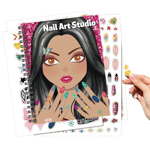 Generisch Sticker Aktivitätsbuch - Nageldesign Stickerbuch - Kreativset Für Kinder Und Erwachsene Mit Malvorlagen Und Stickern Für Reise Kindergarten Zuhause Generisch Sticker Aktivitätsbuch - Nageldesign Stickerbuch - Kreativset Für Kinder Und Erwachsene Mit Malvorlagen Und Stickern Für Reise Kindergarten Zuhause von Generisch