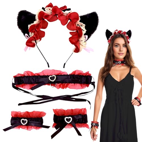 Generisch Stirnbandkatze Ohren, Katzenohren Haarband für Mädchen - Halloween Cat Stirnband mit Glocken,Cosplay -Kopfbedeckung für Halloween, Weihnachten, Nachtclubs Partys Generisch Stirnbandkatze Ohren, Katzenohren Haarband für Mädchen - Halloween Cat Stirnband mit Glocken,Cosplay -Kopfbedeckung für Halloween, Weihnachten, Nachtclubs Partys von Generisch