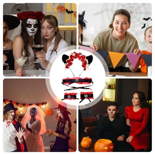 Generisch Stirnbandkatze Ohren, Katzenohren Haarband für Mädchen - Katzenohren Haare mit Glocken - Cosplay -Haarband für Halloween, Weihnachten, Nachtclubs, Valentinstag Generisch Stirnbandkatze Ohren, Katzenohren Haarband für Mädchen - Katzenohren Haare mit Glocken - Cosplay -Haarband für Halloween, Weihnachten, Nachtclubs, Valentinstag von Generisch