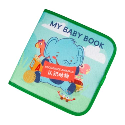 Generisch Stoffbücher - Baby bücher aus weichem Stoff | Knisterbuch zum Anfassen und Fühlen, Kau- und Reißspielzeug für Kleinkinder, interaktives Lernspielzeug für Mädchen von 0–3 Jahren von Generisch