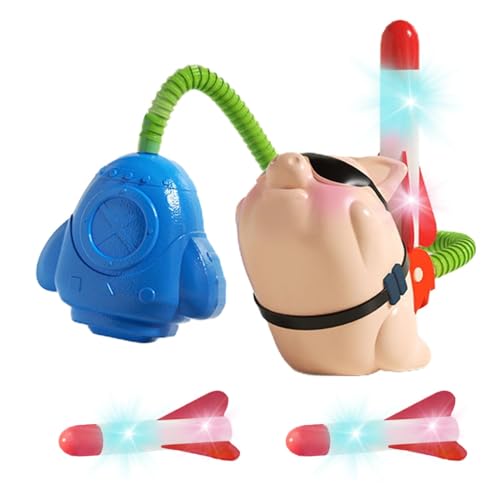 Generisch Stomper Rockets für Kinder, Kinder Raketen -Startspielzeug - Flugzeug Stomper Rocket Foam Startpad - Springen Sie Outdoor -Aktivitäten High Flying Sport Game für Kleinkind von Generisch