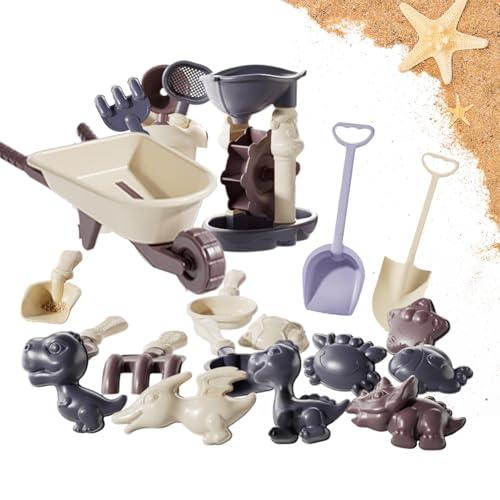 Generisch Strandspielzeug, Kinder Sandspielzeug | 20x Strandspielzeug und Formen,Heißwetter -Spielset, tragbare Kinderversorgung für Sammeln, Reisen, Außenaktivitäten von Generisch