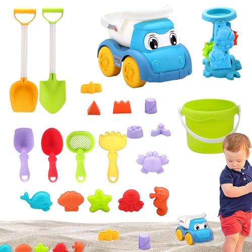 Generisch Strandspielzeug,Sandspielzeug - Wasserturm Strandautospielzeug 20 Stück,Sandeimer, Strandspielzeug für Kinder mit Sandformen, Strandsandspiel für Reisen, Kinder und Kleinkinder Generisch Strandspielzeug,Sandspielzeug - Wasserturm Strandautospielzeug 20 Stück,Sandeimer, Strandspielzeug für Kinder mit Sandformen, Strandsandspiel für Reisen, Kinder und Kleinkinder von Generisch