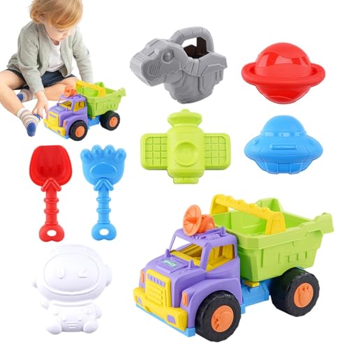 Generisch Strandspielzeugset, Strandsandspielzeug | Mehrere Schaufeln Trucks Formenkit für 1-8 - Cartoon Spielzeugfahrzeuge Outdoor Strandspielset für Mädchen Generisch Strandspielzeugset, Strandsandspielzeug | Mehrere Schaufeln Trucks Formenkit für 1-8 - Cartoon Spielzeugfahrzeuge Outdoor Strandspielset für Mädchen von Generisch