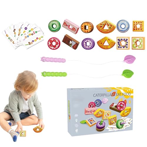 Generisch Stringing Beads, Fruits Vegetables Stringing Game, Stringings Educational Toy, Stringings Toys (Fruit Skewer/Food Skewers) for Individual or Group von Generisch