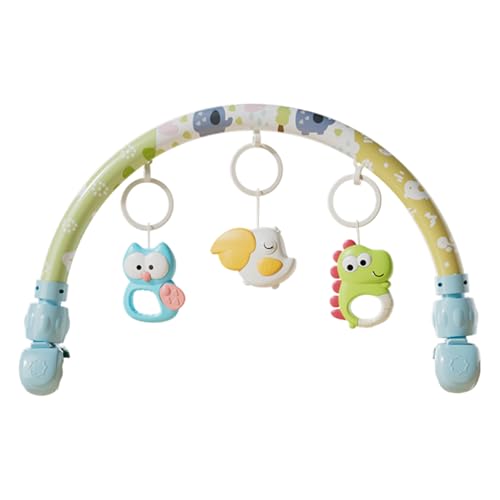 Generisch Stroller Arch Toy, Battery-Powered Activity Arch, Sensory Pendant Plaything with Light, 18.11x12.6 inches Interactive Entertainment for Car Seats, Strollers, Babies 0+ Months von Generisch