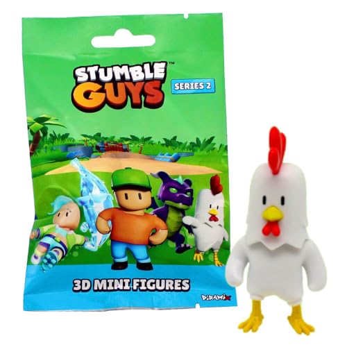 Generisch Stumble Guys 3D Sammelfiguren Serie 2 - Chrome Crystal Figur - Auswahl (Figur 5. Chicken) von Generisch