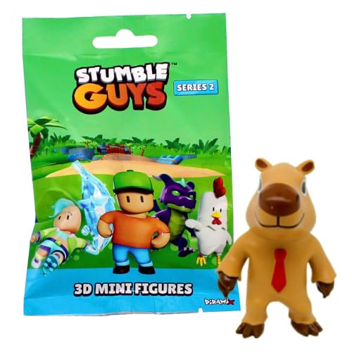 Generisch Stumble Guys 3D Sammelfiguren Serie 2 - Chrome Crystal Figur - Auswahl (Figur 7. Capybara) von Generisch