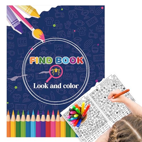 Generisch Suche und finde Bücher | Schauen Sie und Finden Sie Aktivitätsbuch | Reise Malbuch - 21x28.5cm Kinder Find & Color Book - Beach, Urlaub und Heimlernaktivitäten für Junge & Mädchen von Generisch