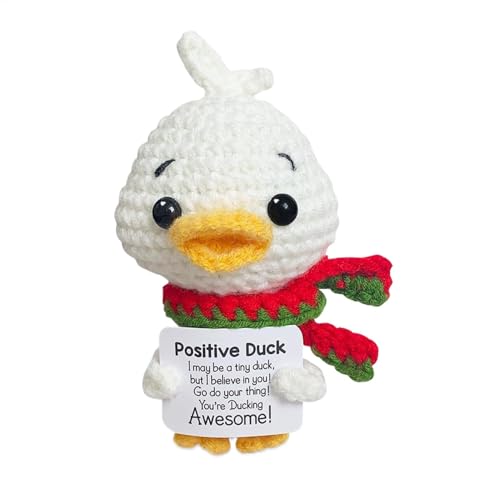 Generisch Support Knitted Duck, Funny Positive Duck, 2.95x2.36 Inches Optimistic Desk Decor, Cute Sill Ornament, Motivational Knitted Toy Doll for Desktop and Windowsill Inspiration Generisch Support Knitted Duck, Funny Positive Duck, 2.95x2.36 Inches Optimistic Desk Decor, Cute Sill Ornament, Motivational Knitted Toy Doll for Desktop and Windowsill Inspiration von Generisch