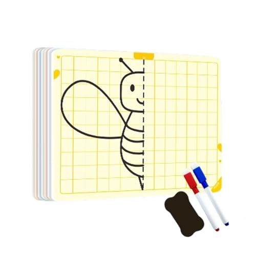 Generisch Symmetrie Zeichenbrett Für Kinder - Maltafel Mit Stiften & Radierfunktion, Lernspielzeug Zur Konzentrationsförderung, Pädagogisches STEM Spiel Für Zuhause/Schule von Generisch