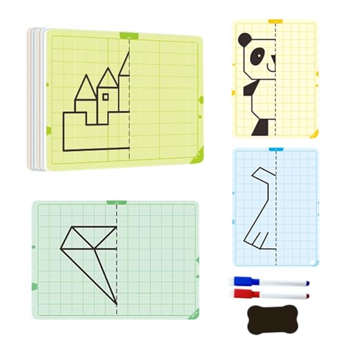Generisch Symmetry Drawing Board, Educational Toy, Erasable Art Pad, Creativity Boosting Tool, Concentration Training Activity, Perfect for Kids, Boys, Girls, Learning, Home, Classroom Fun Generisch Symmetry Drawing Board, Educational Toy, Erasable Art Pad, Creativity Boosting Tool, Concentration Training Activity, Perfect for Kids, Boys, Girls, Learning, Home, Classroom Fun von Generisch